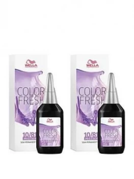 Image of Wella Wella Professionals Color Fresh Semi-Permanent Colour Very Light Pearl Ash Blonde 75ml Duo Pack