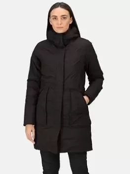 image of Regatta Womens Yewbank II Waterproof Jacket - Black, Size 14, Women