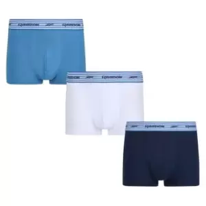Image of Reebok 3 Pack Trunks Mens - Blue