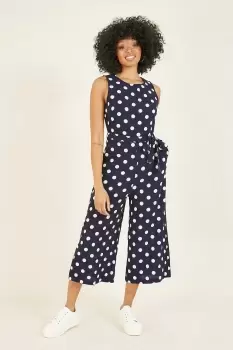 image of Polka Dot Culotte 'Zofia' Jumpsuit