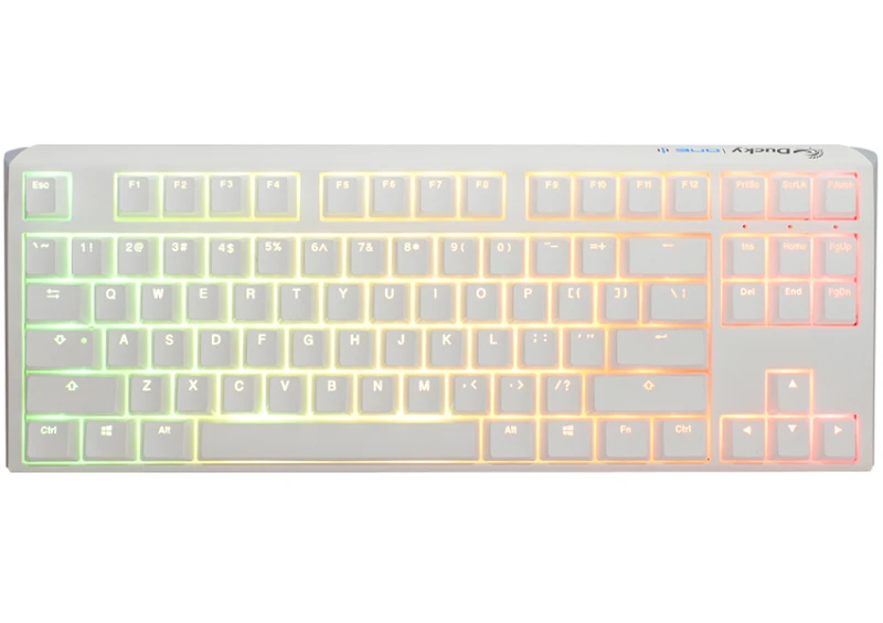 Image of Ducky One3 Pure White TKL Brown Cherry MX Switch