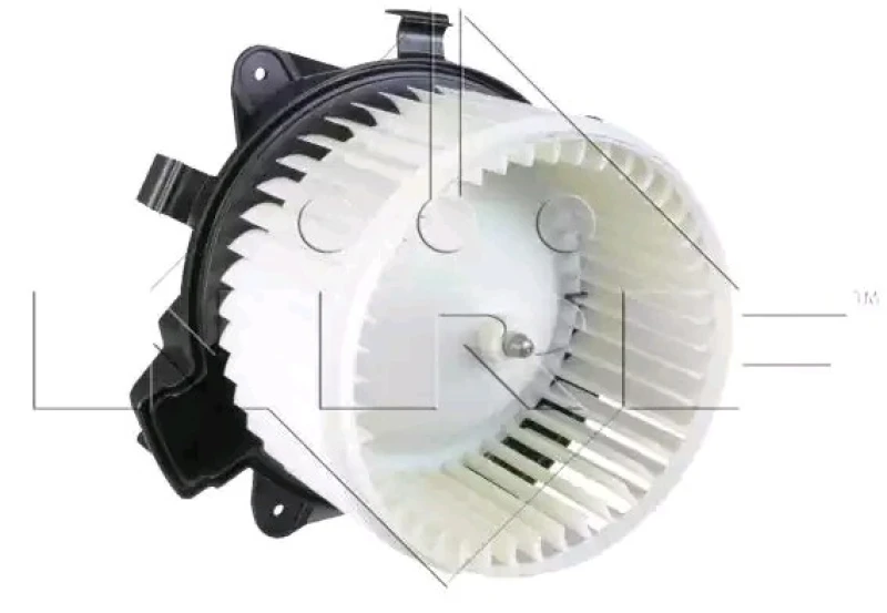 Image of NRF 34077 Blower Motor EASY FIT without integrated regulator, with adapter Interior Blower (2669)