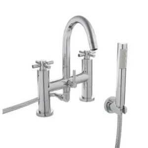 image of Hudson Reed Tec Crosshead Bath Shower Mixer - Chrome