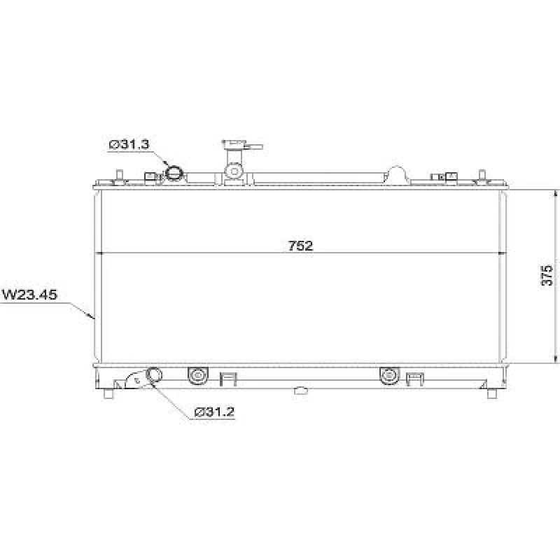 Image of Engine radiator DIEDERICHS DCM2252