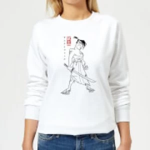 image of Samurai Jack Kanji Womens Sweatshirt - White - L