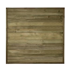 Image of Forest Garden Pressure Treated Tongue & Groove Horizontal Fence Panel - 6 x 6ft Pack of 5