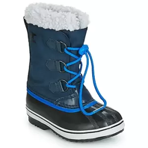 Image of Sorel YOOT PAC NYLON boys's Children's Snow boots in Blue. Sizes available:13 kid,1 kid,2 kid,3 kid