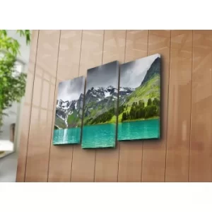 Image of 3PATK-50 Multicolor Decorative Canvas Painting (3 Pieces)