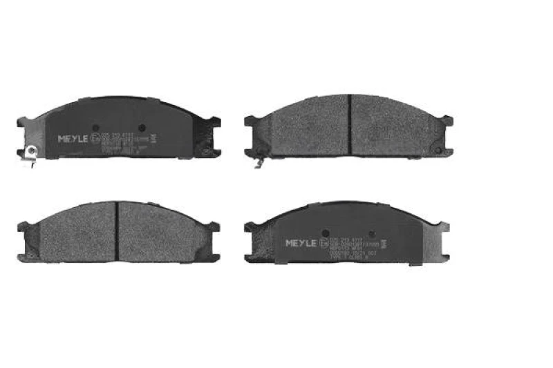 Image of MEYLE 025 213 4717 Brake pad set Front Axle, with acoustic wear warning, Original Quality, with anti-squeak plate Brake Pad Set,disc brake (402)