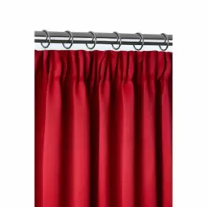 Image of Emma Barclay Blackout Pencil Pleat Curtains Cali 46 X 54" Red