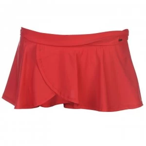 image of SoulCal Ruffle Swim Skirt Ladies - Red