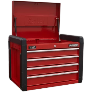 image of Sealey AP3401 4 Drawer Tool Chest Red