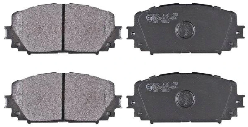 Image of A.B.S. 35015 Brake pad set without integrated wear sensor Brake Pad Set,disc brake (402)