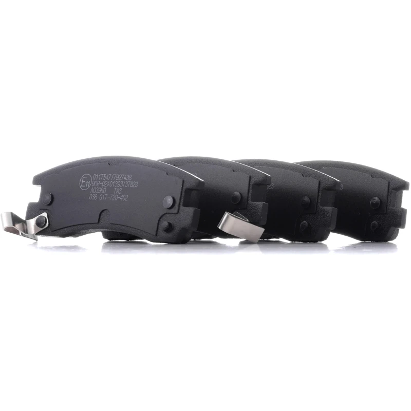 Image of RIDEX 402B0768 Brake pad set Rear Axle, with acoustic wear warning Brake Pad Set,disc brake (402)