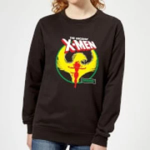 image of X-Men Dark Phoenix Circle Womens Sweatshirt - Black