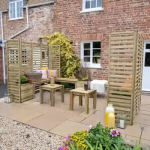 Image of 11a 8 x 6a 9 Forest Modular Wooden Garden Seating Set Number 5 (3.56m x 2.06m)