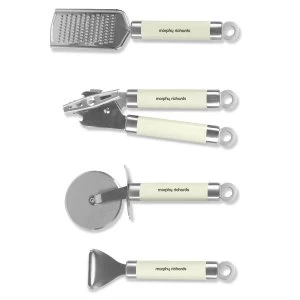 Image of Morphy Richards Accents 4 Piece Kitchen Tool Set - Cream
