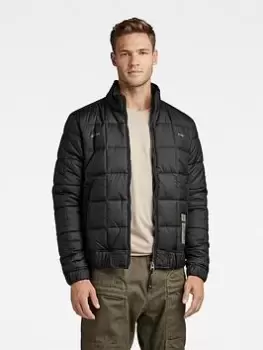 G-Star RAW G-star Meefic Square Quilted Jacket, Black, Size S, Men