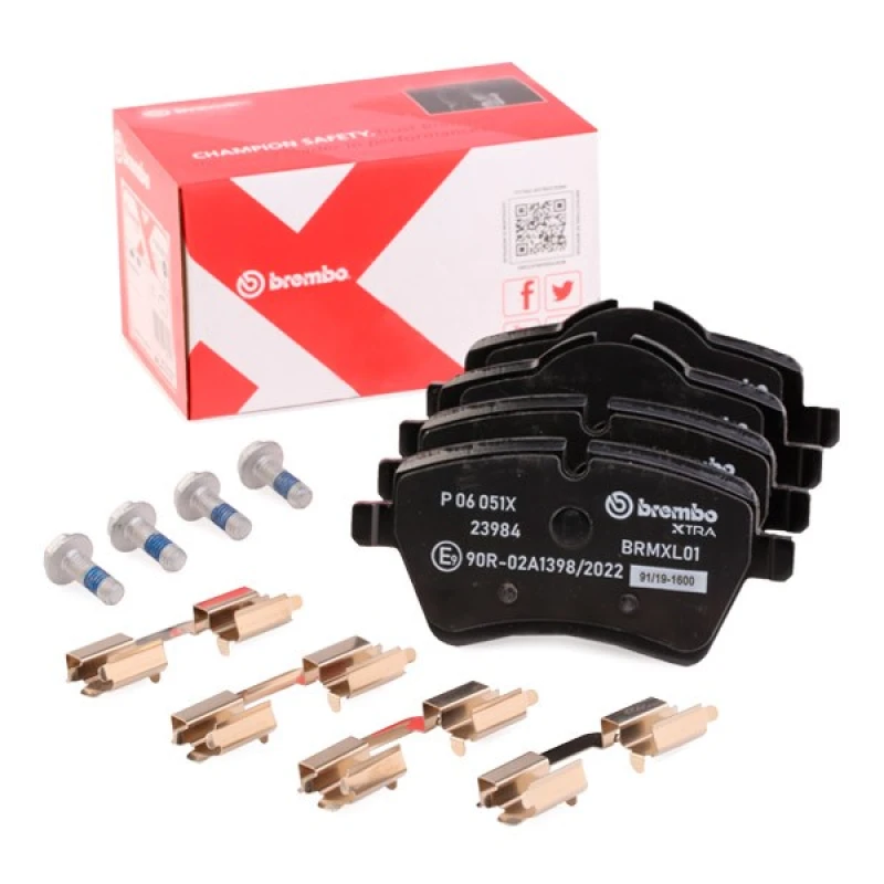 Image of BREMBO Brake pad set BREMBO P 06 051X
