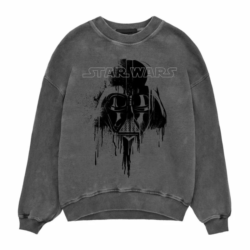 Image of Star Wars Star Wars Men Darth Vader Drips Sweatshirt in Black Size: Medium Black M Male 5063238172142