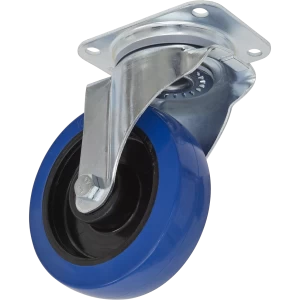 image of Sealey Swivel Plate Castor Blue Elastic 160mm