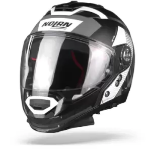 Image of Nolan N70-2 GT Celeres 30 Flat Black White Silver M