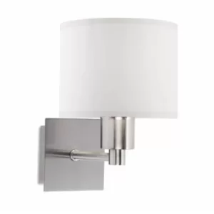Image of Lyon wall lamp, satin nickel, without lampshade