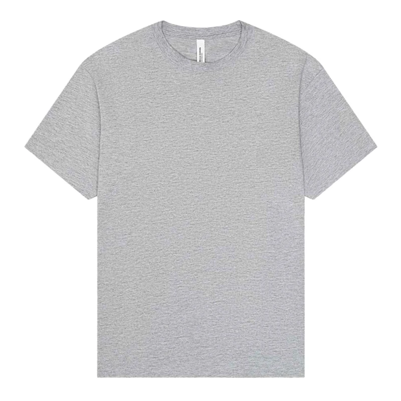 Image of Bella + Canvas Mens Heather Heavyweight Boxy T-Shirt in Mid Grey Size: Large Mid Grey Male L