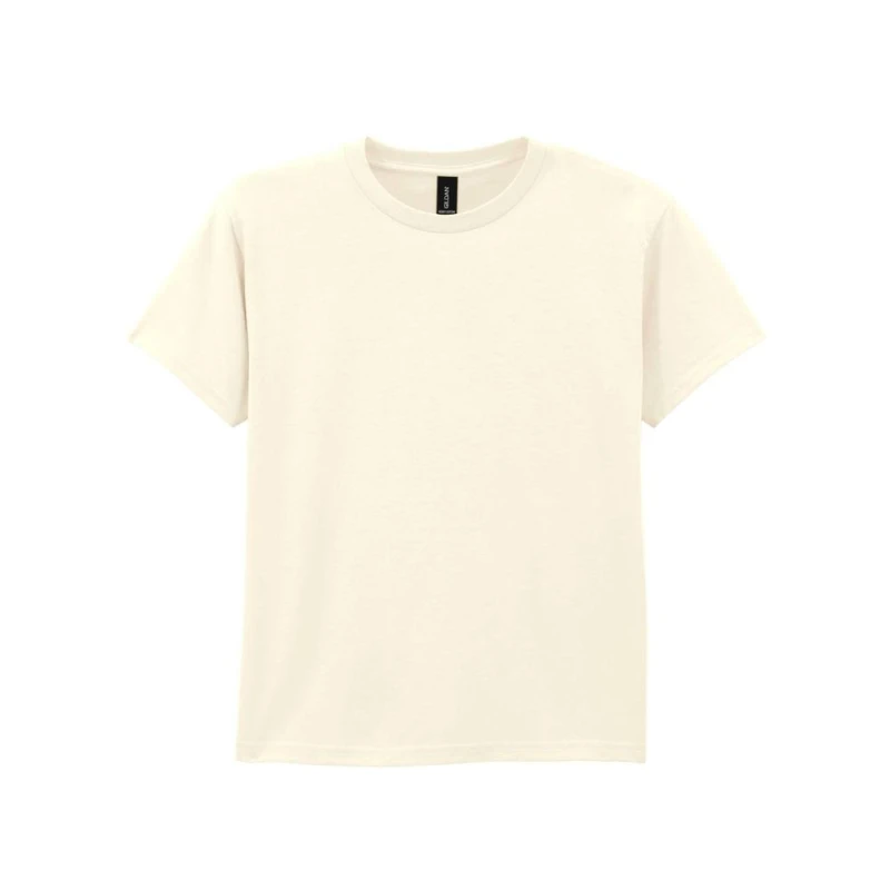 Image of Gildan Youth Heavy Cotton T-Shirt in Off-White Size: Large Off-White Unisex L