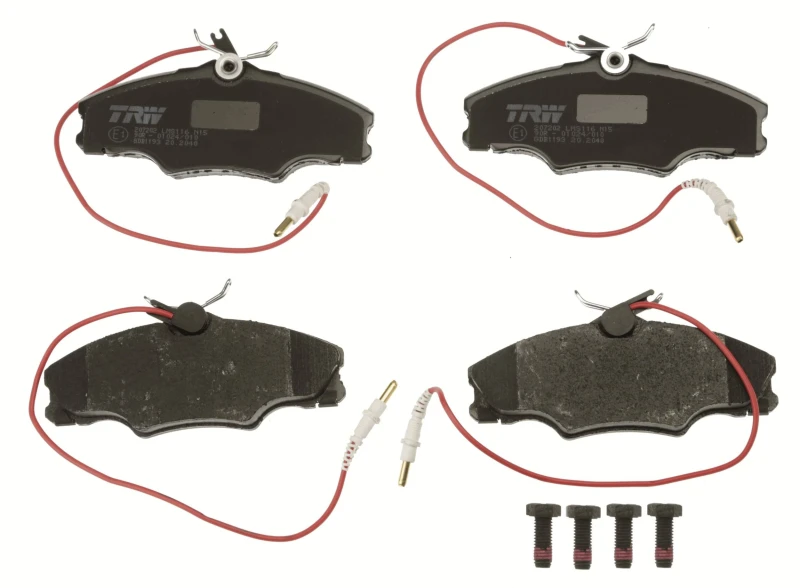 Image of TRW GDB1193 Brake pad set incl. wear warning contact, with accessories, with brake caliper screws Brake Pad Set,disc brake (402)