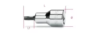 Image of Beta Tools 920TX 1/2" Square Drive Torx Bit Socket Driver Long T20 009200530