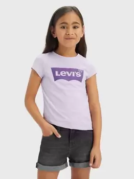 Image of Kids Batwing Tee - Pink / Purple Rose