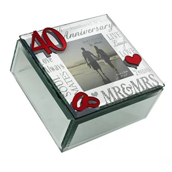 image of Mirrored Trinket Box - 40th Anniversary