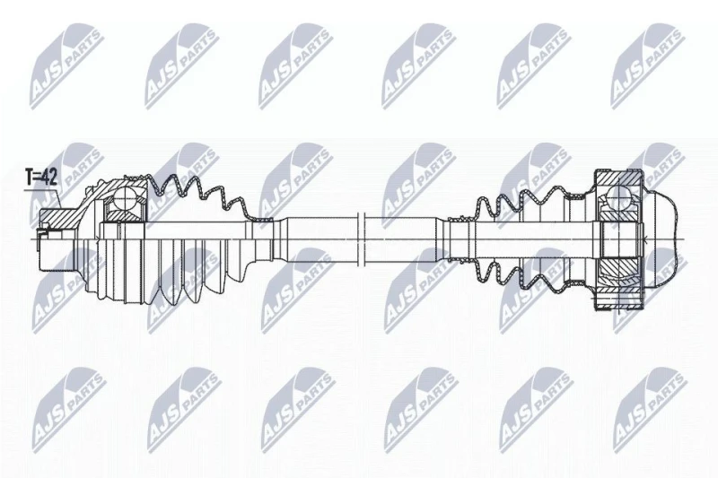 Image of NTY NPW-AU-032 Drive shaft Rear Axle Right Drive Shaft (13)