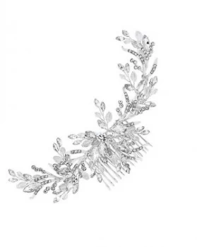 image of Jon Richard Silver Beaded Wreath Comb