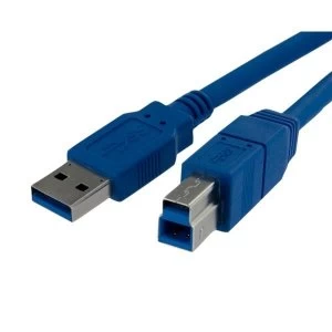 Image of StarTech 10ft SuperSpeed USB 3.0 Cable A to B MM