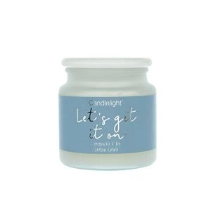 Image of Large Frosted Wax Filled Jar 'Let'S Get It On' - Honeysuckle & Ivy Scent