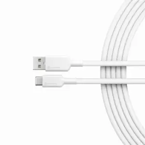 image of ALOGIC 1m Elements Pro USB 2.0 USB-A to USB-C Cable- White