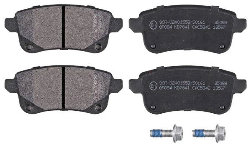 Image of A.B.S. 35083 Brake pad set without integrated wear sensor Brake Pad Set,disc brake (402)