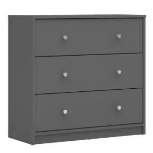Image of May Chest Of 3 Drawers In Grey