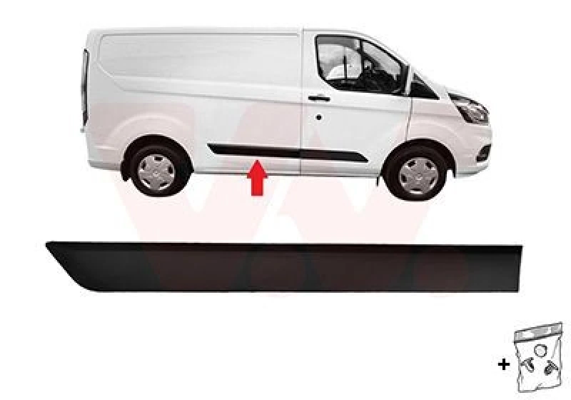 Image of VAN WEZEL Trim / Protective Strip, sidewall VAN WEZEL 1987416