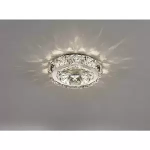 image of Round downlight Galaxy GU10 polished chrome/crystal