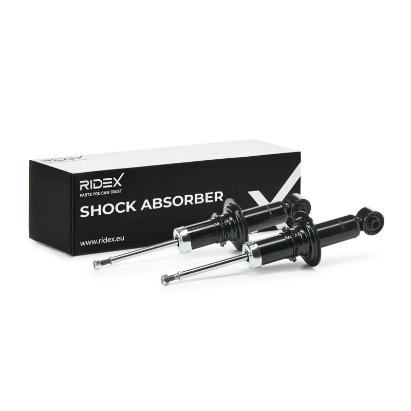 Image of RIDEX 854S20524 Shock absorber Rear Axle both sides, Gas Pressure Shock Absorber (854)