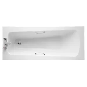 Armitage Shanks - Sandringham 21 1700mm x 700mm Water Saving Bath with Handgrips - 2 Tap Hole