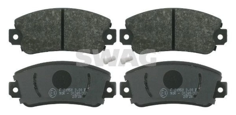 Image of Brake pad set SWAG 70 91 6077