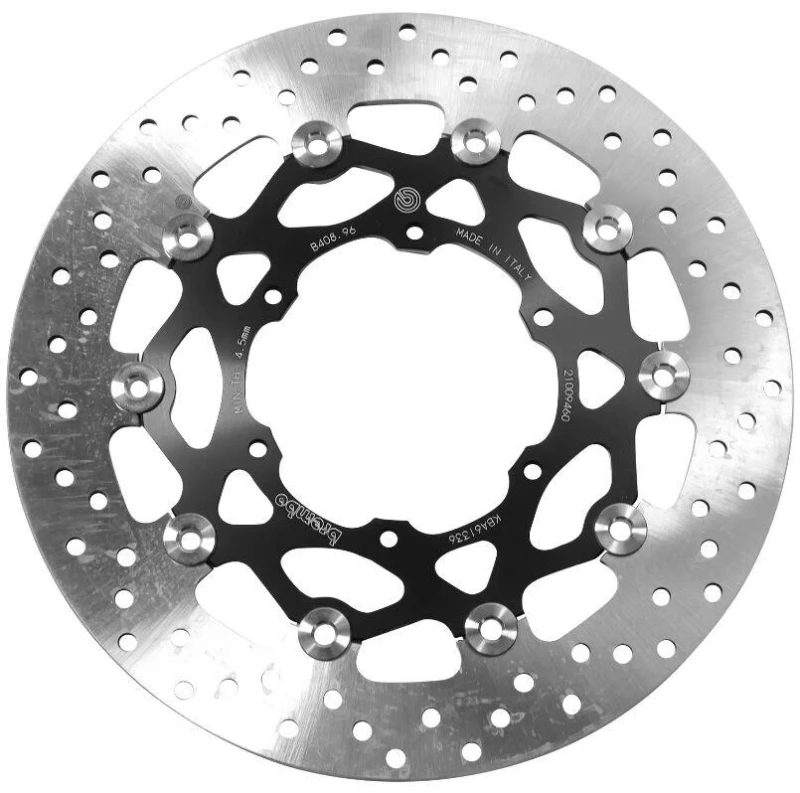 Image of 78B40896 - Brembo Oro Prime Line Floating Brake Disc For BMW F 650 CS 2002-2005 Front Black/Silver/Stainless Steel 78B40896