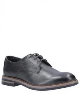 Image of Base London Wayne Lace Up Derby Shoes - Black, Grey, Size 8, Men
