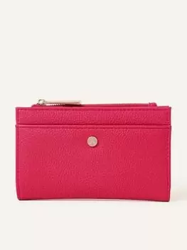 image of Accessorize Medium Slimline Wallet, Pink, Women