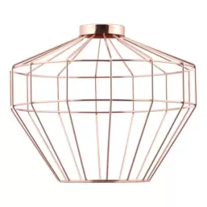 image of Inlight Castor Diamond Wire 263mm Easyfit Lamp Shade Antique Copper