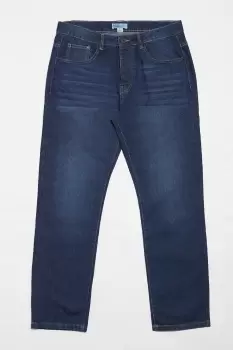 Image of Mens Dark Wash Straight Fit Jean
